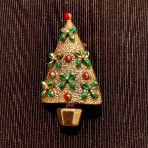 Vintage Christmas Tree Pin